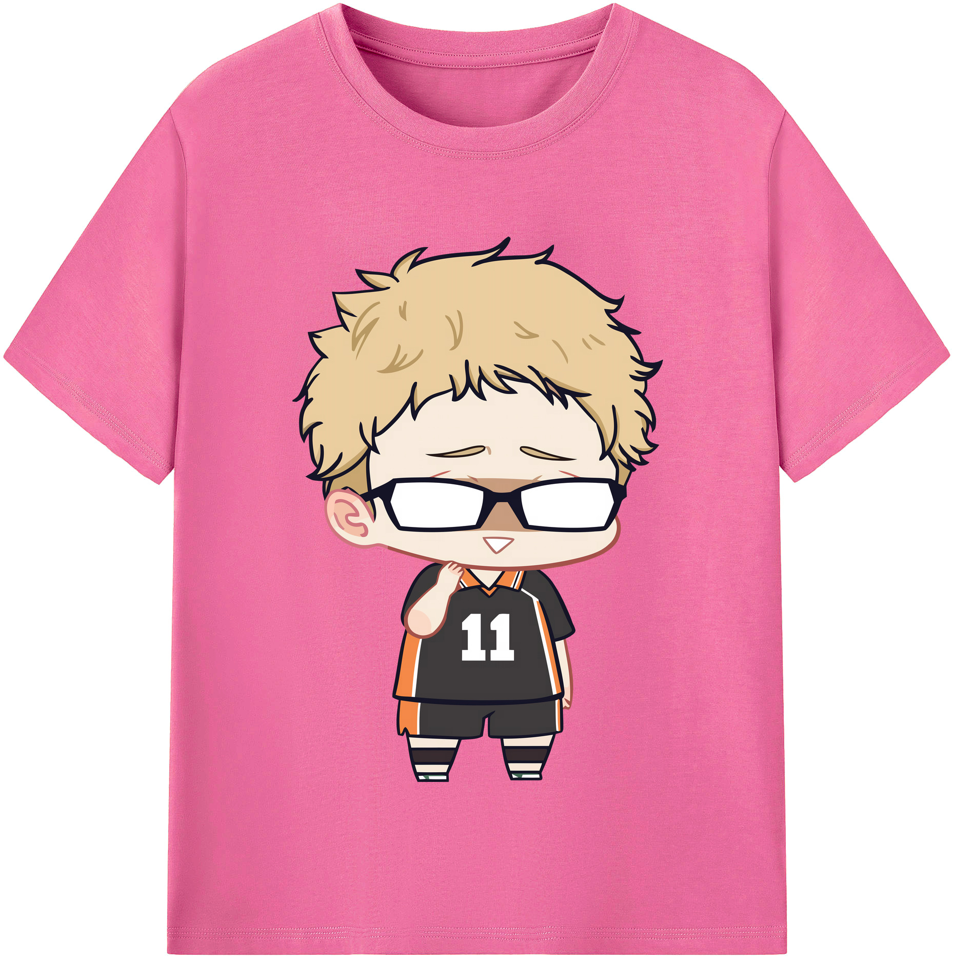 （画像用） ハイキュー!! Haikyu!! レディースカジュアルプリントTシャツ（綿100％）